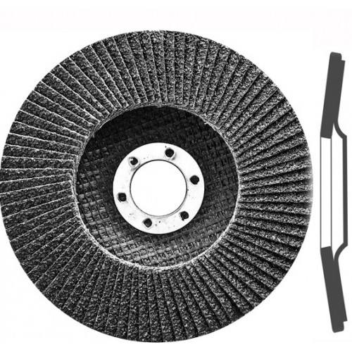 Круг лепестковый торцевой, конический, Р 80, 125 х 22,2 mm// (ST)