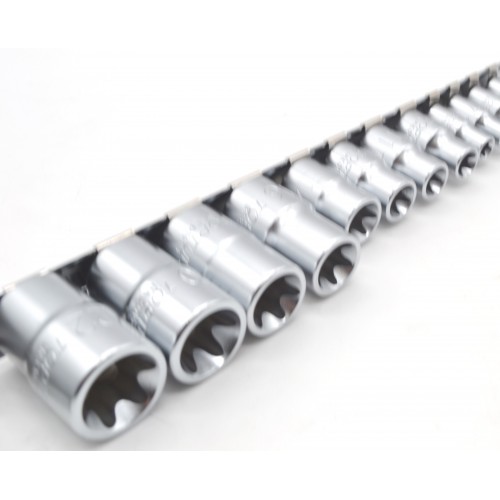 Набор головок TORX 1/4",3/8",1/2" E4-E24 14ед.(звезда Давида) TOPTUL GAAR1402