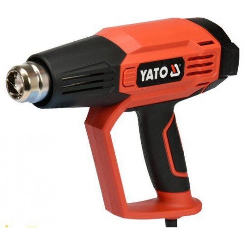 Фен технічний мережевий YATO: 1.6 кВт, 50-650°C, 250-500л/хв, 2 режими, регулятор тем-ри+5насадок[5]