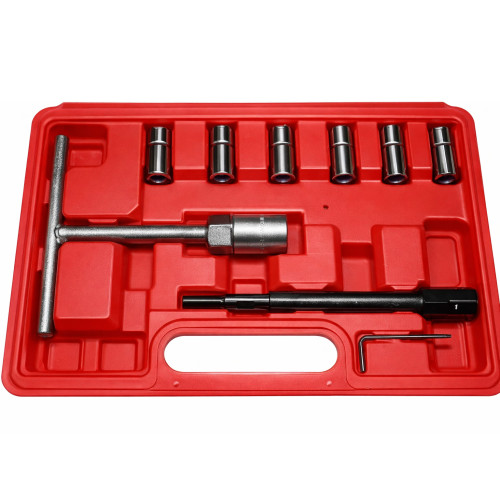 Комплект фрез для гнізд сідел форсунки,8 предметів. KBGlobal KB04777