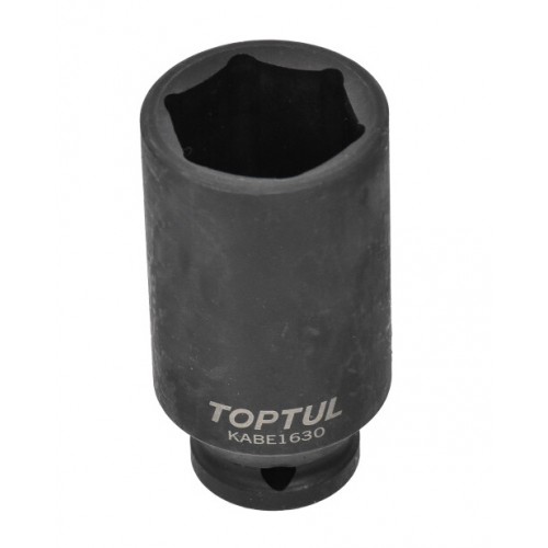 Головка торцевая ударная длинная 1/2",30мм, 6-гранная, длина 78мм. TOPTUL KABE1630