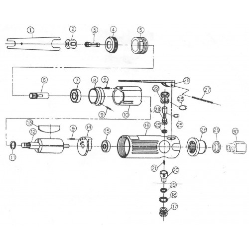 Цанга до бормашинки (3822 JTC) 3822-03 JTC