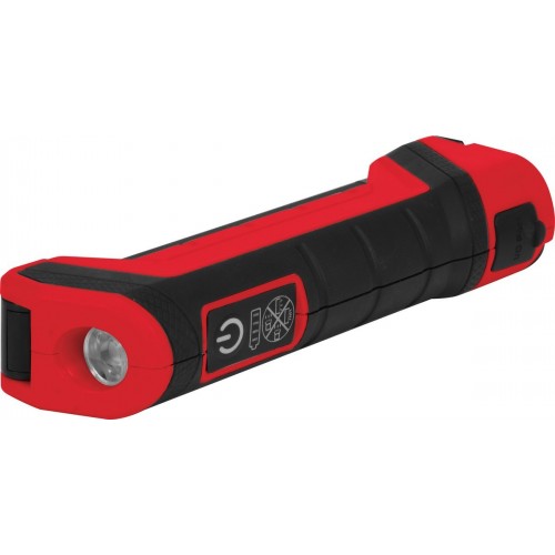 Фонарик многофункциональный аккумуляторный 5W COB, 500LM + 40LM, 2200 А/ч UV T YATO YT-08517