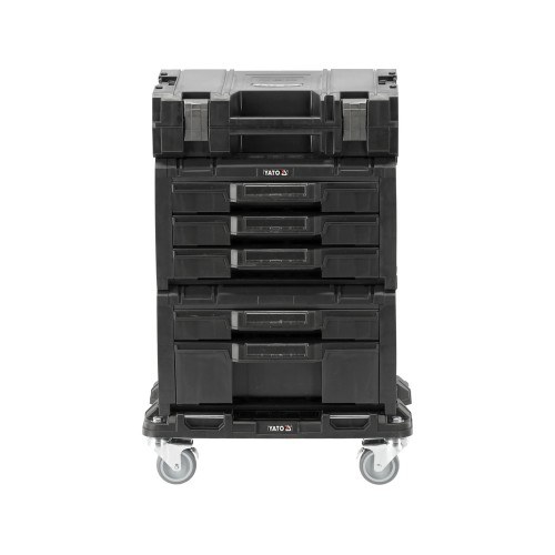 Ящики для инструментов с колесами S12 4 шт. модулей P05T2T341G2, 507x326x745 мм YATO YT-09191