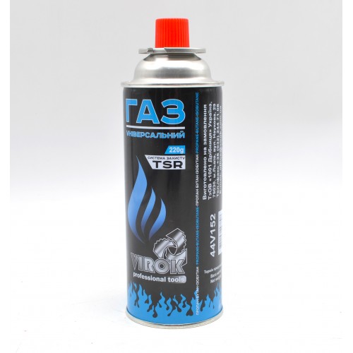 Баллон газовый VIROK 220 г цанговое соединение 44V152