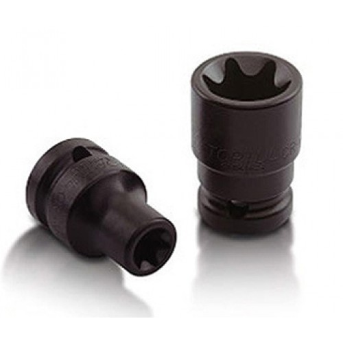 Головка торцева ударна 1/2",E16, коротка, довжина 38мм. TOPTUL KABK1616