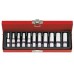 Набор удлиненных головок 1/4" 4–13мм,6-гранных,11 предметов. KING TONY 2511MR