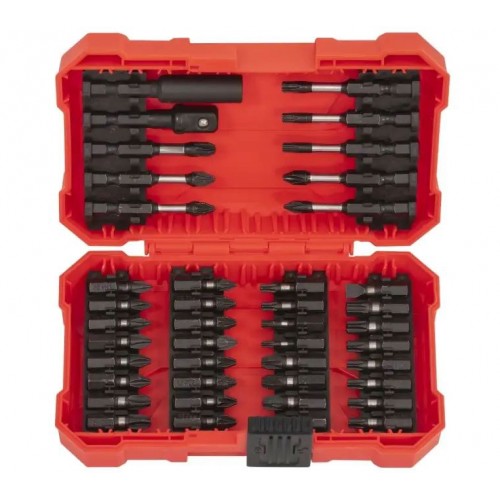 Набор ударных бит 1/4",сталь S2,42 предмета в пластиковом кейсе. QUATROS QS50042