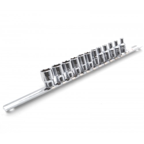 Набор головок 1/4" 12ед. 4~13мм (на планке) TOPTUL GAAQ0801U