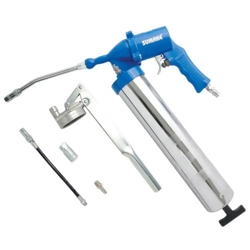 Пневмошприц для смазки с насадками 400мл,6пр. SUMAKE ST-6636-6