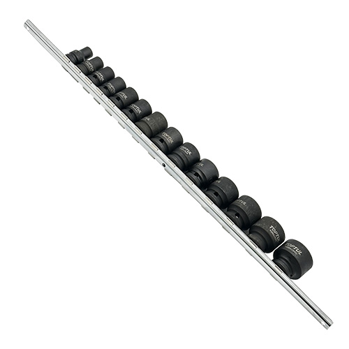 Набор головок ударных дюймовых 1/2" 3/8...1-1/4 14од. (на планке) TOPTUL GBAQ1401D