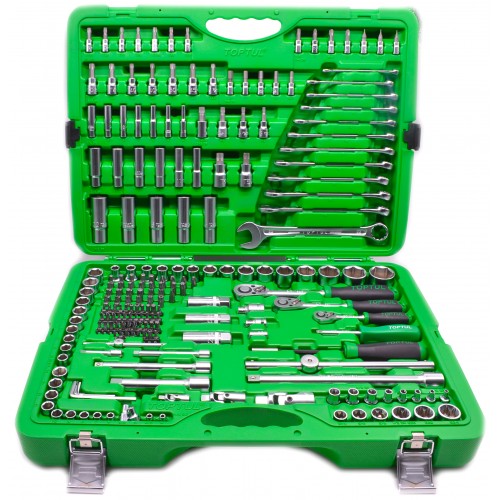 Набор инструмента комбинированный 1/4"&3/8"&1/2" 216ед. TOPTUL GCAI216R