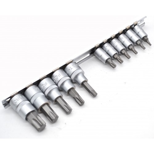 Набор бит-насадок 1/4"+3/8" Torx 11 пр. FORCE 2111i F