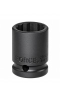 Головка ударна 1/2",12-гранна,19мм, довжина 38мм. FORCE 44819 F