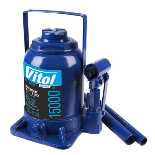 Домкрат бутылочный низкопрофильный 20тон. 185 - 350мм VITOL (DB-20002H/JX0111)