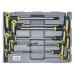 Набор ключей TORX с отверстием Г-образная рукоятка T-10H-T-55H 10 ед FORCE 51010T F