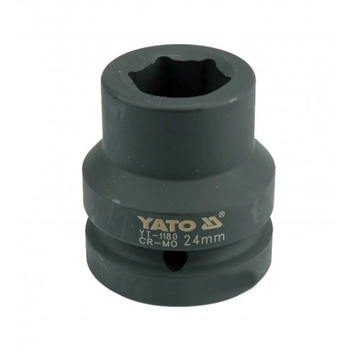 Головки торцеві ударні 1", 6-гранні. YATO YT-1180 Series