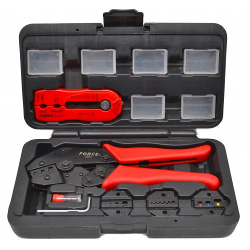 Клещи для обжима клемм 4 в 1 FORCE 68013 F