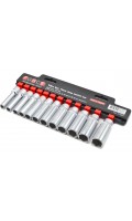 Набор головок шестигранных длинных 3/8" 12 пр. (8-19 мм) 3128D FORCE