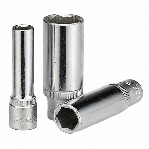 Головка торцевая глубокая 1/4",6-гранная, размер 5,5мм, длина 50мм. FORCE 52550055 F