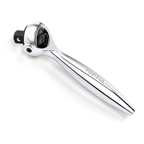 Трещотка 1/4" с шарниром (360°) 90 зубцов мини TOPTUL CHKX0810