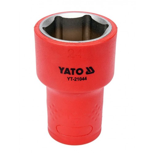 Головка торцевая 1/2" диэлектрическая VDE,6-гранная,24мм, длина 60мм. YATO YT-21044