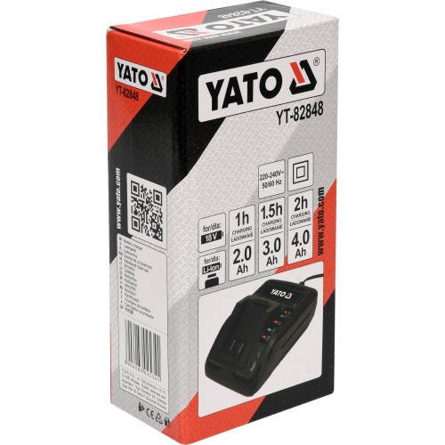 Зарядное устройство YATO до аккумуляторов Li-Ion 18 В YT-82848