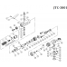 Ротор-ремкомплект для пневмотрещотки 1/2" (3801 JTC) 3801-23 JTC