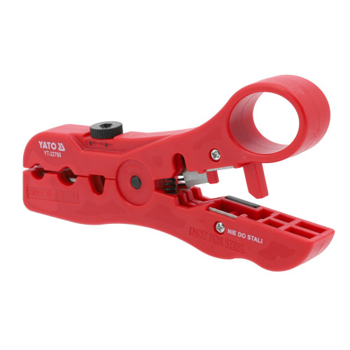 Съёмник изоляции (стриппер) для STP/UTP и RG59–RG11,125мм.YATO YT-22760