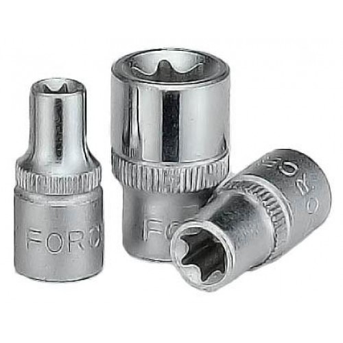 Головка торцевая 3/8",TORX E8, длина 28мм. FORCE 53608 F