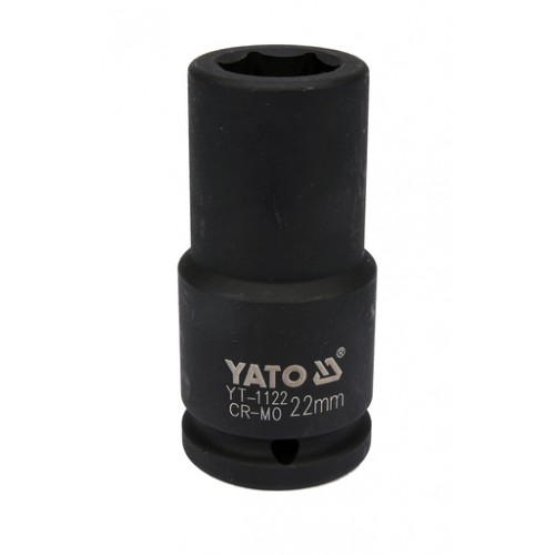 Головки торцеві ударні глибокі 3/4",6-гранні. YATO YT-1122 Series