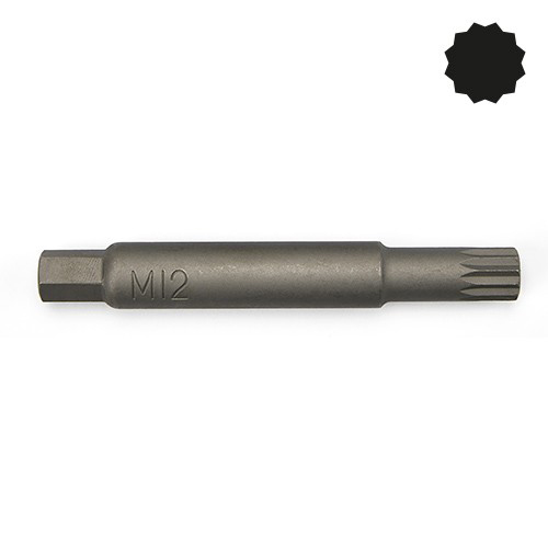 Насадка SPLINE M12 для розбирання стійок, довжина 100мм. TOPTUL JEAW0412