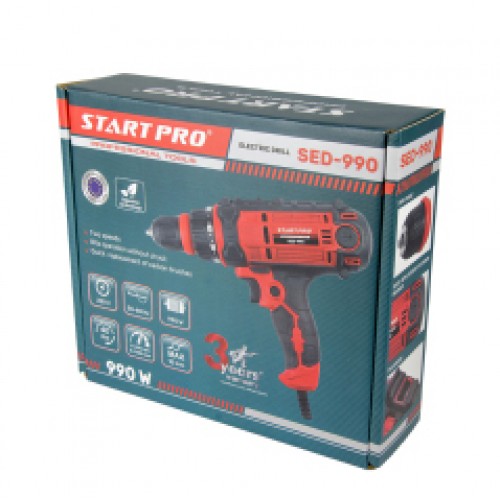 Сетевой шуруповерт 990Вт Start Pro SED-990