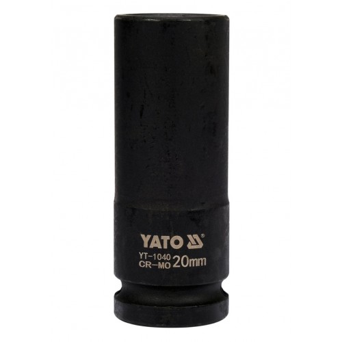 Головка торцева ударна глибока 1/2",6-гранна,20мм, довжина 78мм. YATO YT-1040