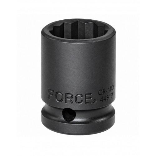 Головка ударная 1/2",12-гранная,28мм, длина 48мм. FORCE 44828 F