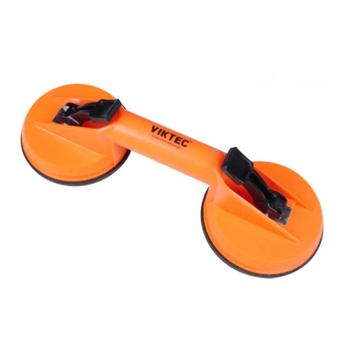 Присоска вакуумная двойная для фиксации стекла 80кг,118мм. VIKTEC VT01896