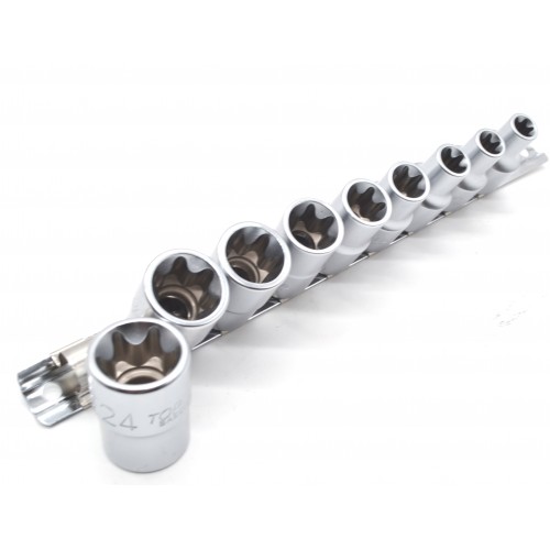 Набор головок TORX 1/2" E10-E24 9ед.(звезда Давида) TOPTUL GAAG0901