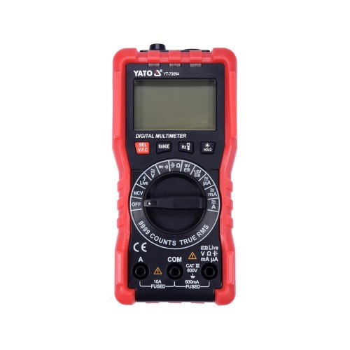 Мультиметр YATO YT-73094 с TRUE RMS, NCV и автоматическим выбором диапазона