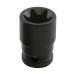 Головка торцевая ударная 1/2",E24, короткая, длина 40мм. TOPTUL KABK1624