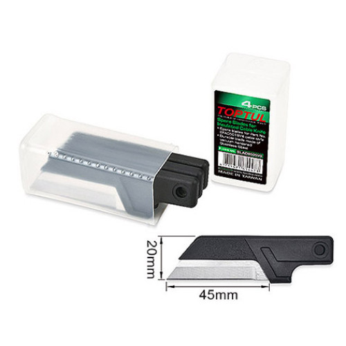 Комплект запасных лезвий 45мм к ножу SFAC5018V4, 4шт. TOPTUL SLAD0505V0