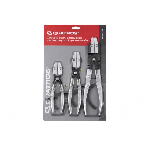 Набор щипцов для пережатия резиновых патрубков, 3шт. QUATROS QS14709