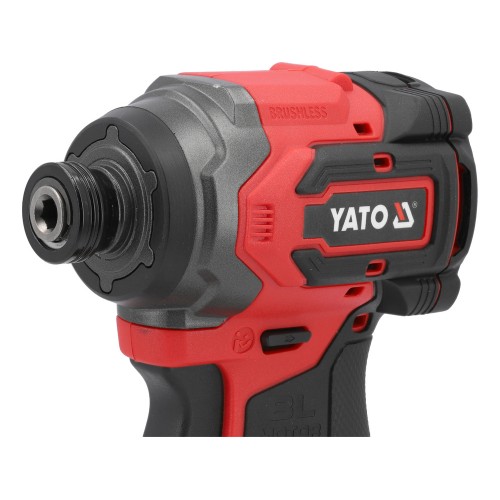 Безщеточный ударный шуруповерт YATO 18 В Li-Ion 4 АхГод; 230 Nm, 6-гранный держатель - 1/4" YT-82798