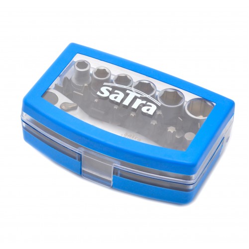 Набор бит и головок 24 ед. с трещеткой 1/4", S-R24BS SATRA