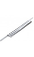 Набор головок 1/2" 15ед.   8~19,21,22,24мм   (на планке) TOPTUL GAAQ1602U