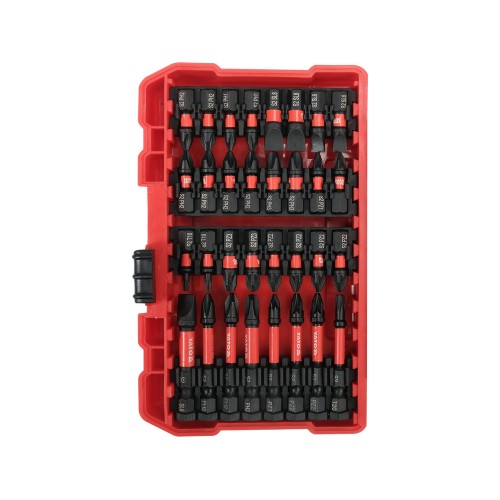 Набор бит ударных YATO PH, PZ, Torx, SL торц 6,8,10 с держателем 1/4", 54элем. YT-04617