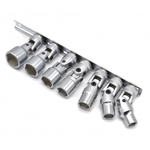 Набор головок 3/8" с карданом 7ед. дюймовые (3/8"- 3/4") 30710S FORCE