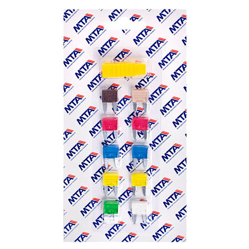 Предохранители плоские Mini 7,5–30 А,набор10шт в блистере с прищепкой. Vitol 1035-8