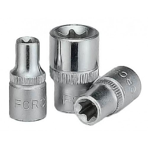 Головка торцевая TORX E8,квадрат 1/4",длина 25мм. FORCE 52608 F