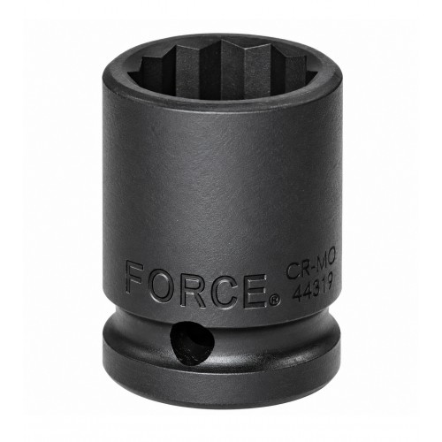 Головка ударна 1/2",12-гранна,10мм, довжина 38мм. FORCE 44810 F