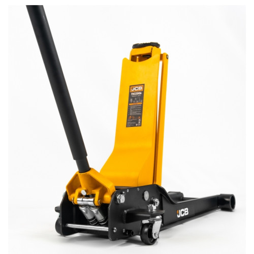 Домкрат подкатной, низкопрофильный, двухпоршневой 1.5тонны H-70-610 мм, JCB-TH32006